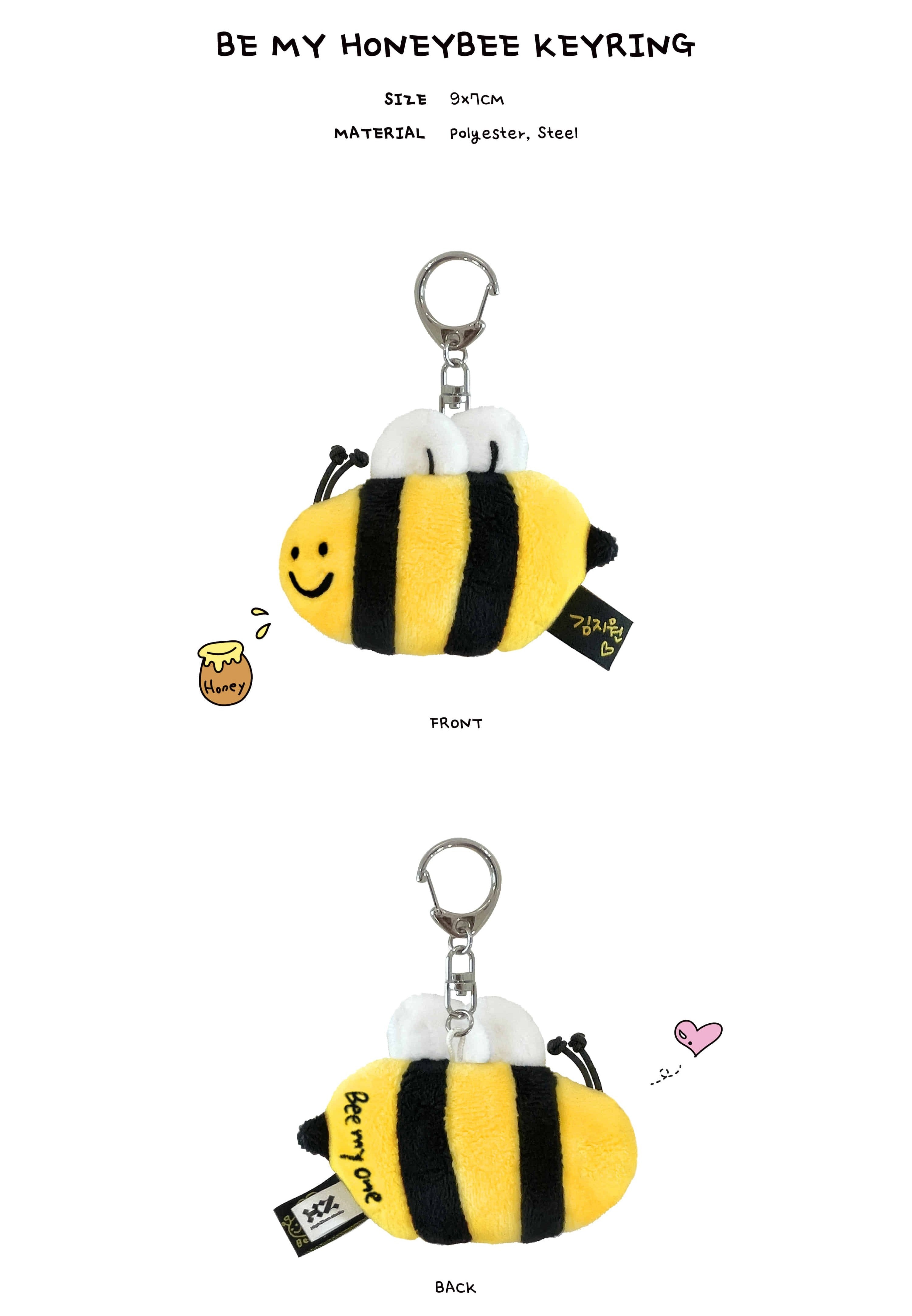 Móc Khoá Sound Wave Kim Ji Won Be My Honeybee Keyring-Kallos