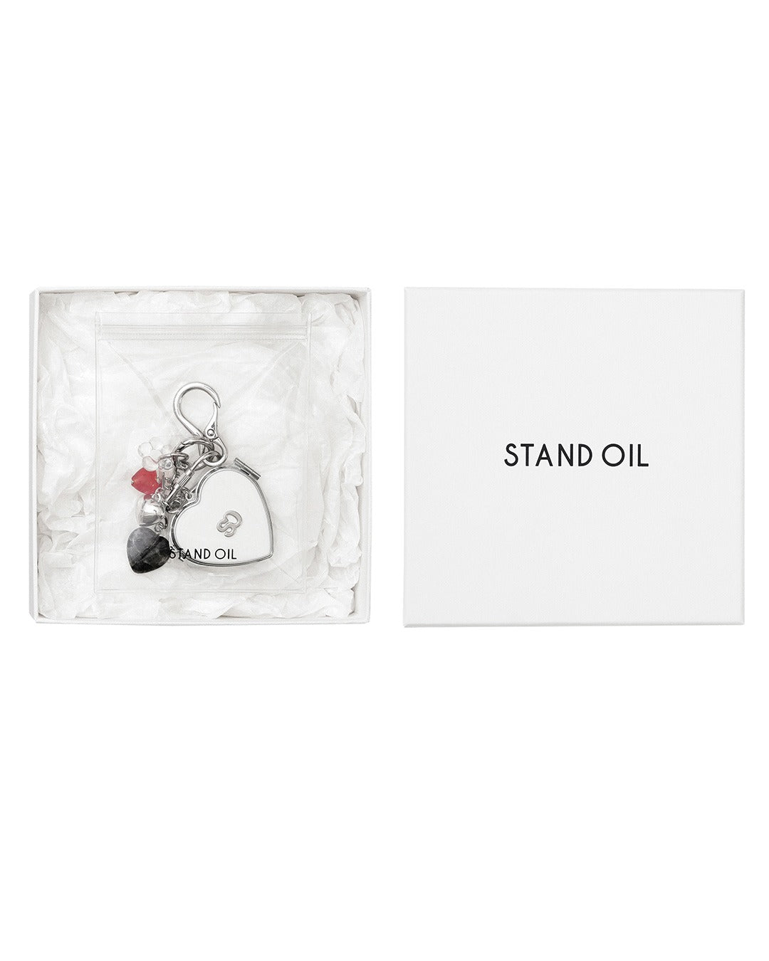 Móc Khoá Stand Oil Heart Berry Keyring #Silver