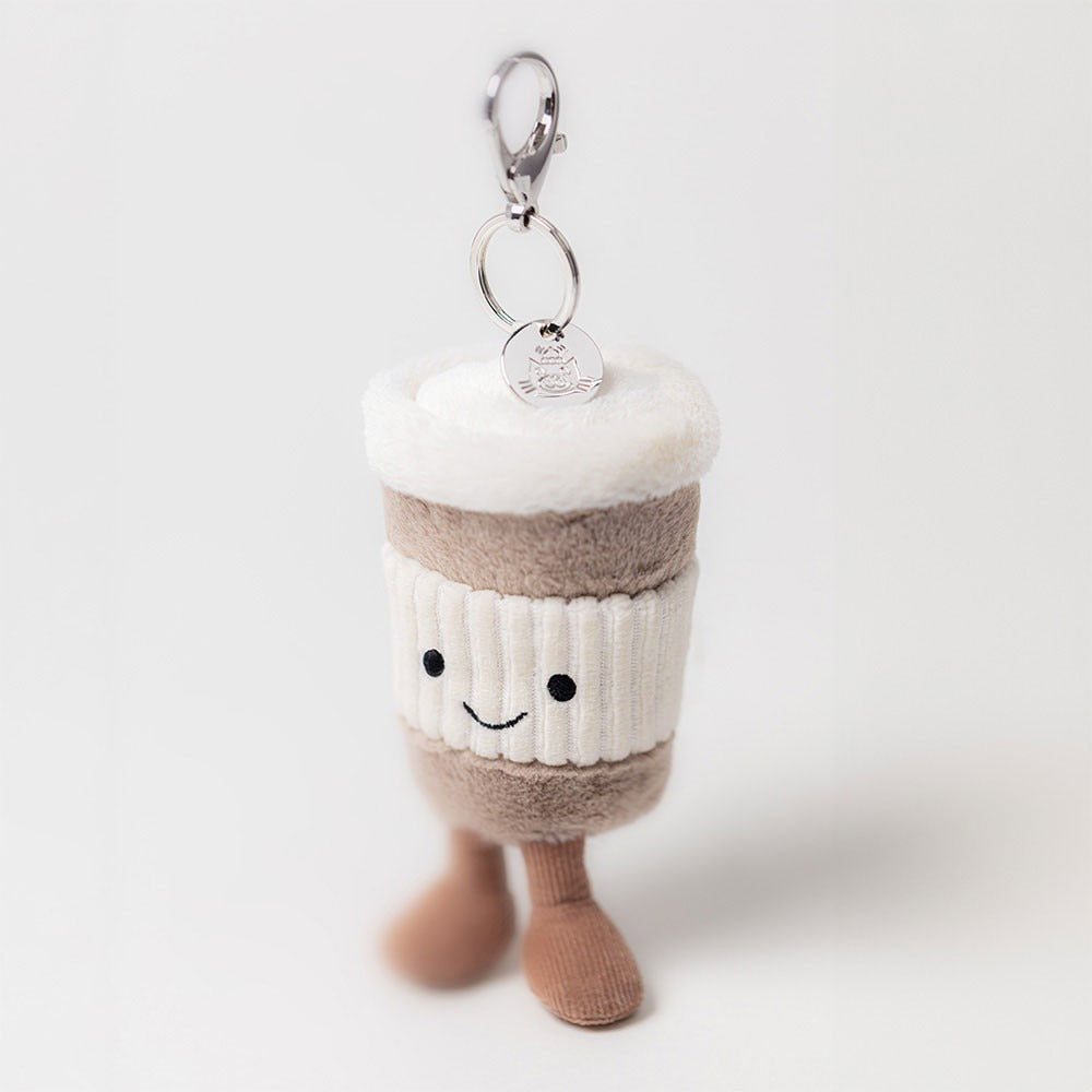 Móc Khoá Thú Bông JELLYCAT Amuseables Coffee-to-Go Bag Charm
