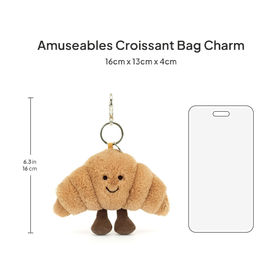 Móc Khoá Thú Bông JELLYCAT Amuseables Croissant Bag Charm