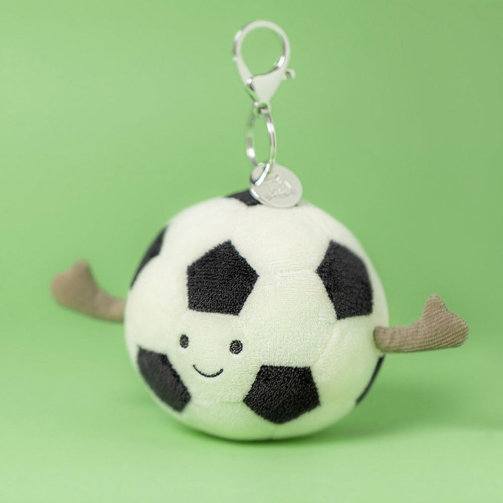 Móc Khoá Thú Bông JELLYCAT Amuseables Sports Football Bag Charm
