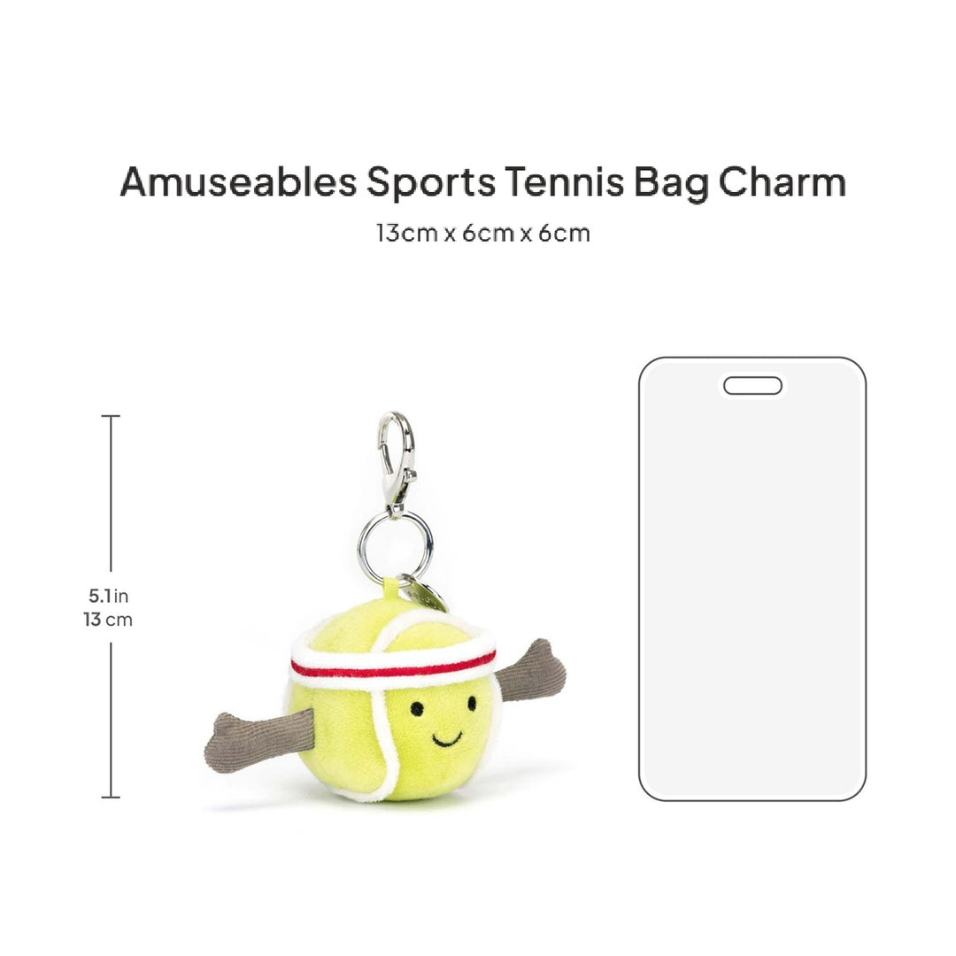 Móc Khoá Thú Bông JELLYCAT Amuseables Sports Tennis Bag Charm