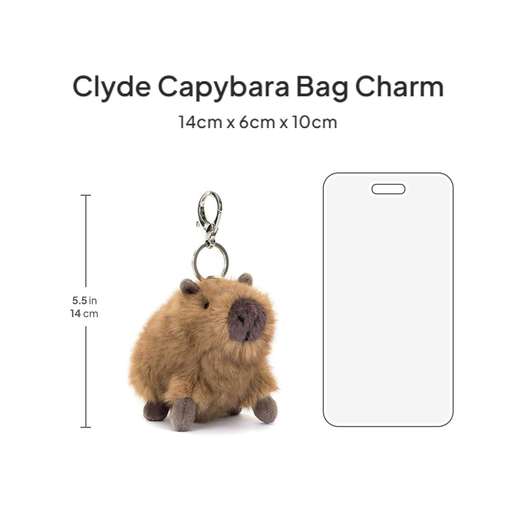 Móc Khoá Thú Bông JELLYCAT Clyde Capybara Bag Charm