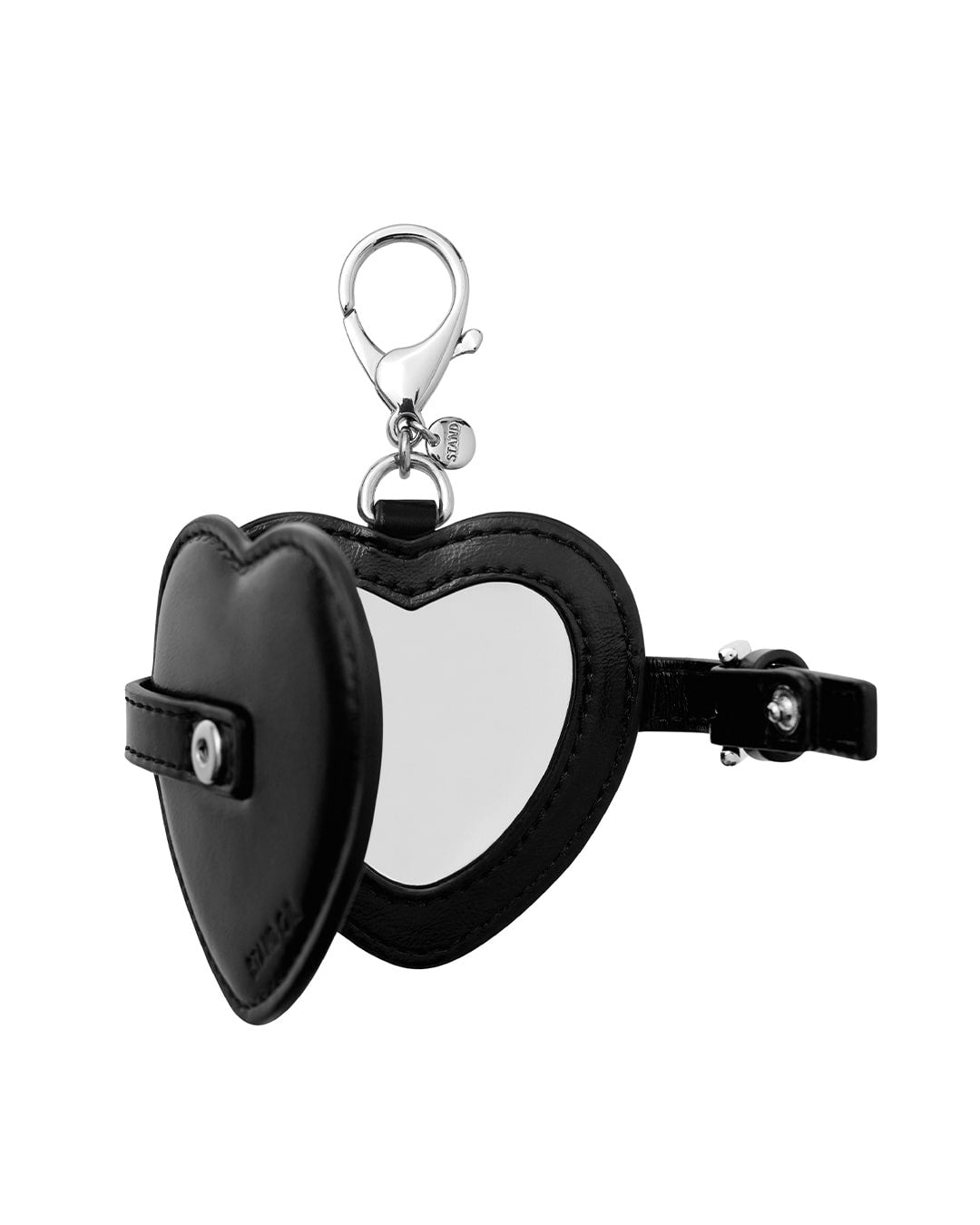 Móc Khoá Túi Xách Stand Oil Belted Mirror Keyring #Black