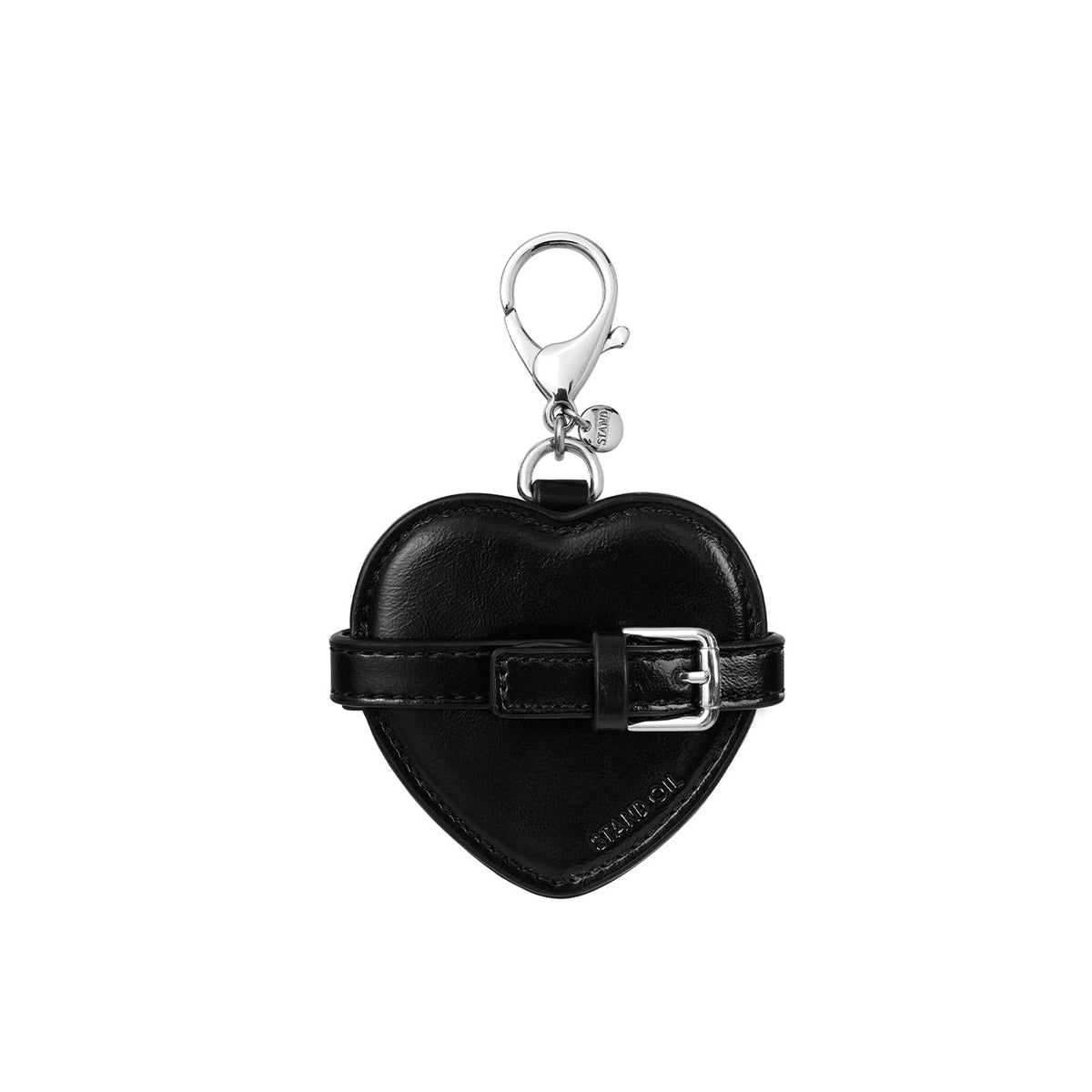 Móc Khoá Túi Xách Stand Oil Belted Mirror Keyring #Black
