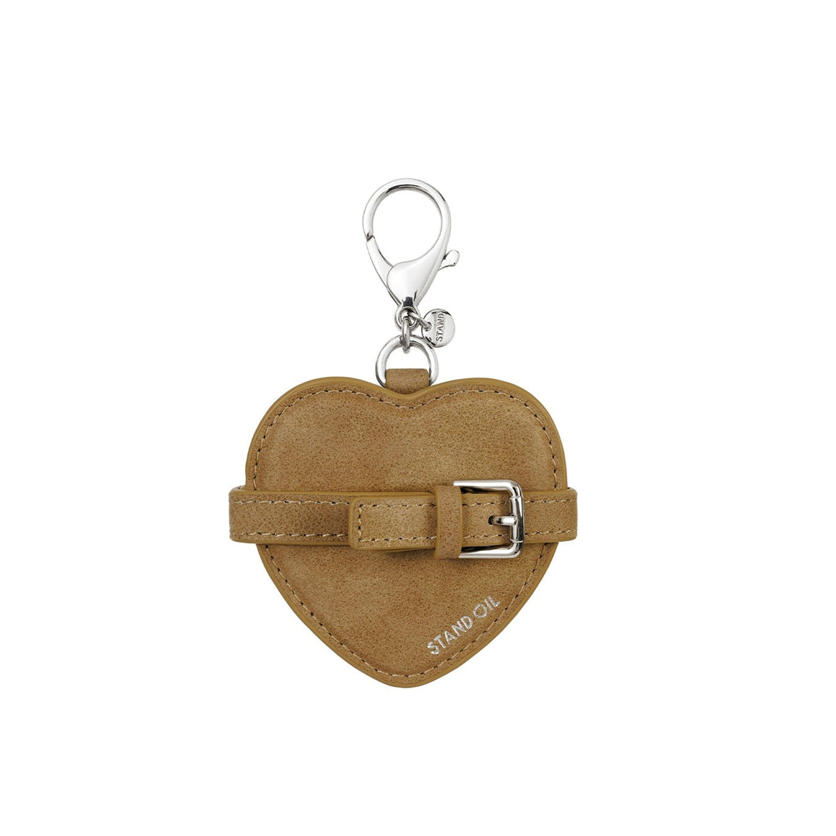 Móc Khoá Túi Xách Stand Oil Belted Mirror Keyring #Camel