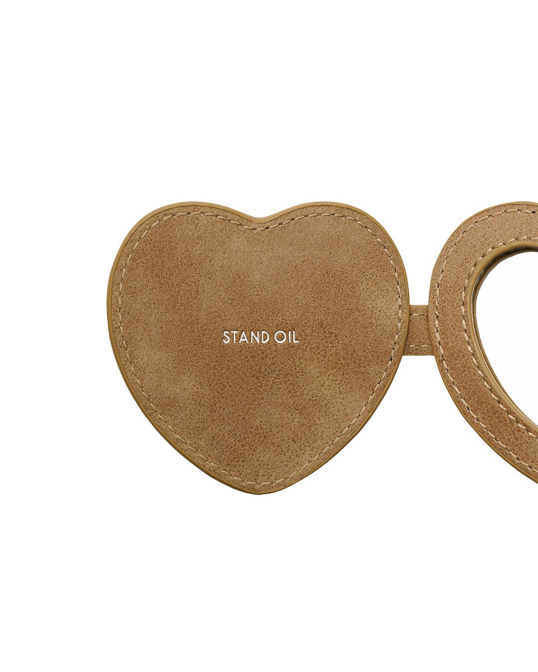 Móc Khoá Túi Xách Stand Oil Belted Mirror Keyring #Camel