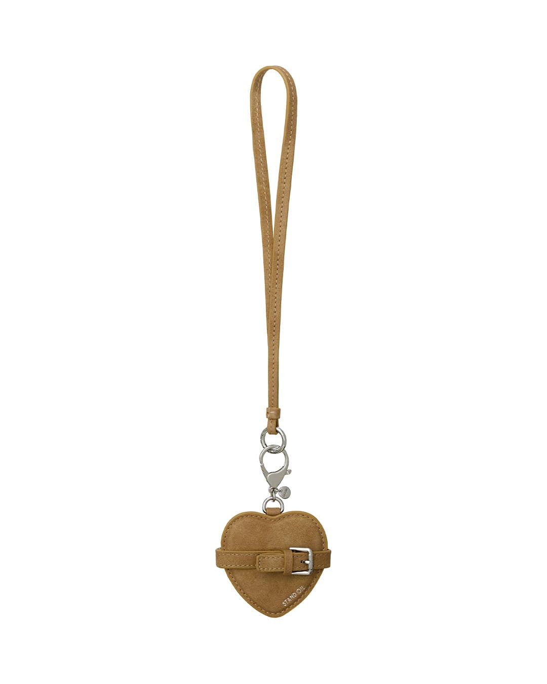 Móc Khoá Túi Xách Stand Oil Belted Mirror Keyring #Camel