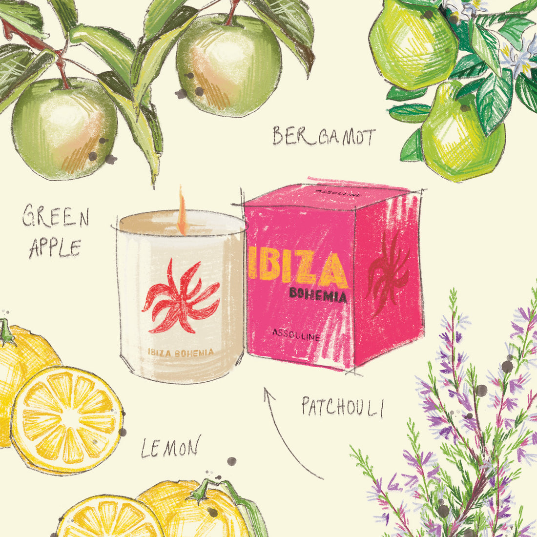 Nến Thơm ASSOULINE Ibiza Bohemia - Travel From Home Candle-Kallos