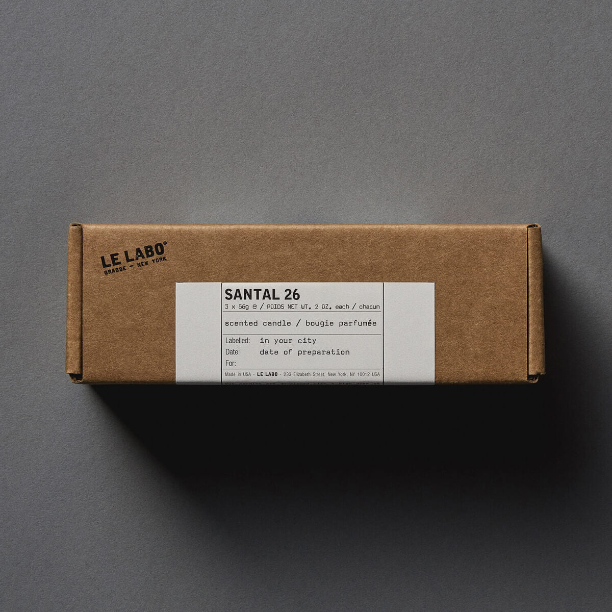 Nến Thơm LE LABO Santal 26 Concrete Votives