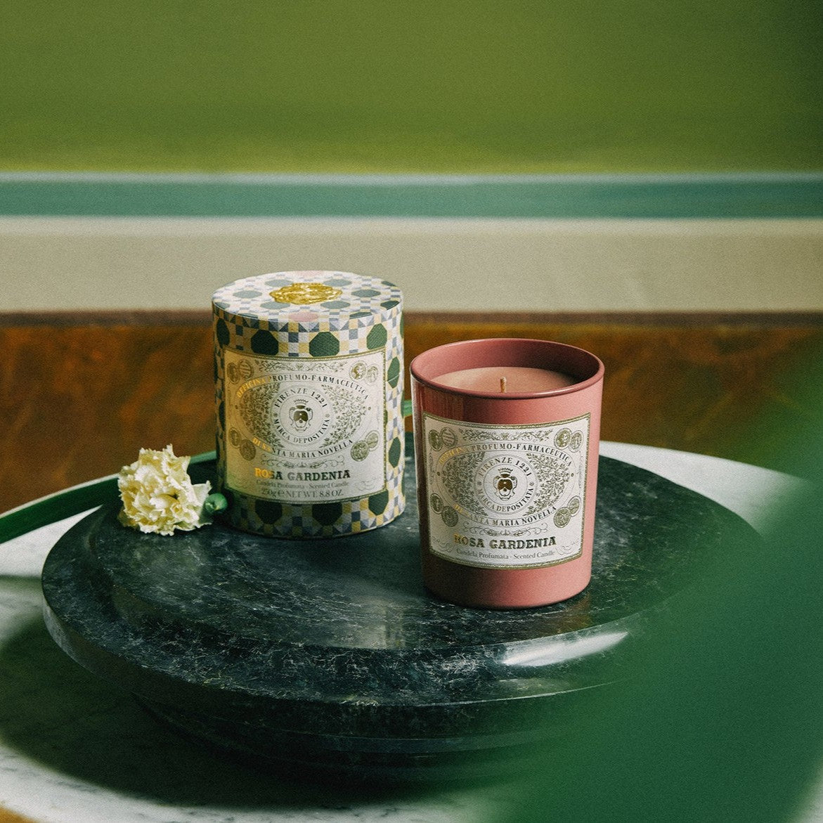 Nến Thơm Santa Maria Novella Rosa Gardenia Scented Candle-Kallos