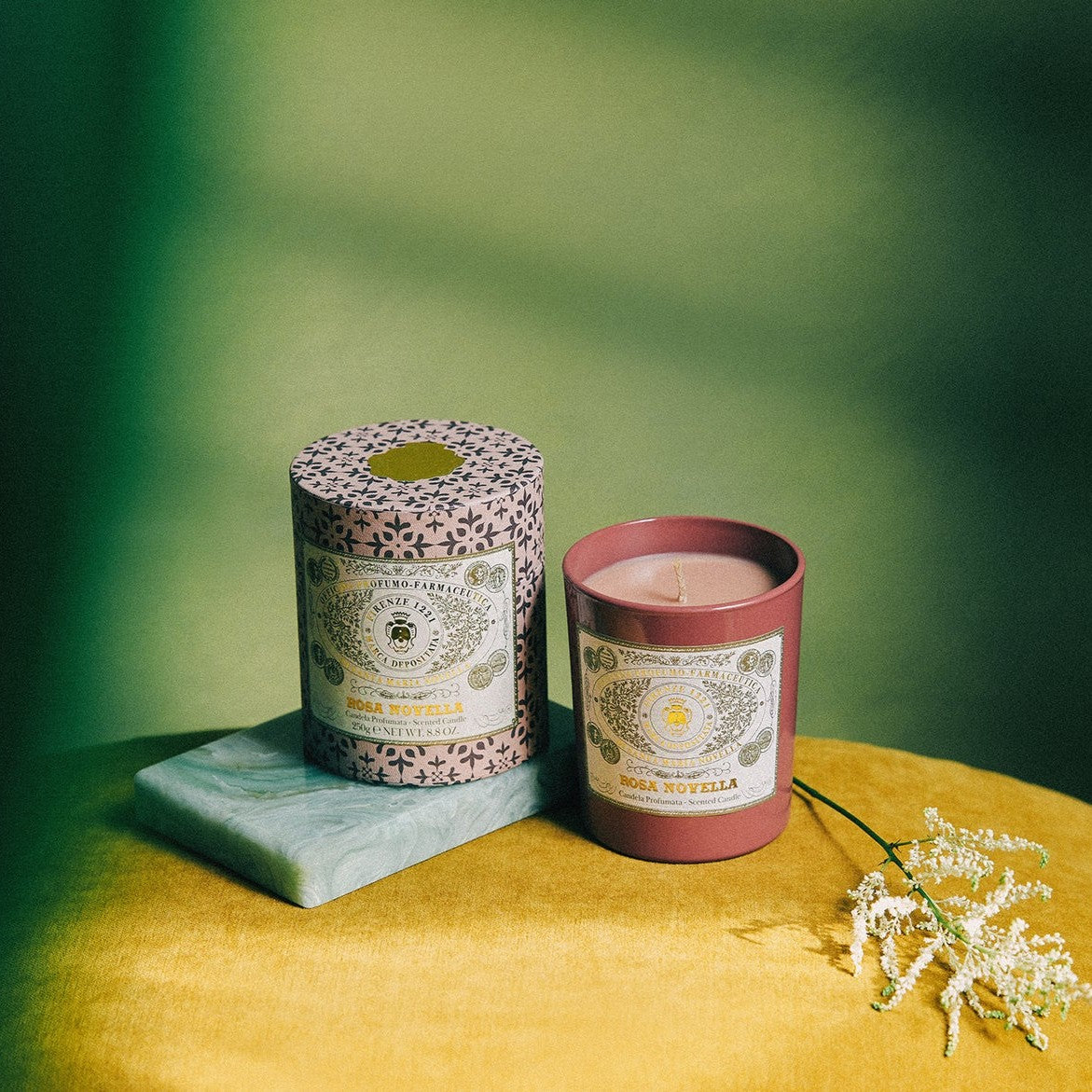 Nến Thơm Santa Maria Novella Rosa Novella Scented Candle-Kallos