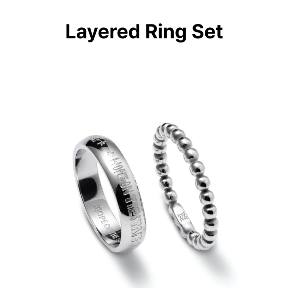 Nhẫn BTS Layered Ring Set - Kallos Vietnam