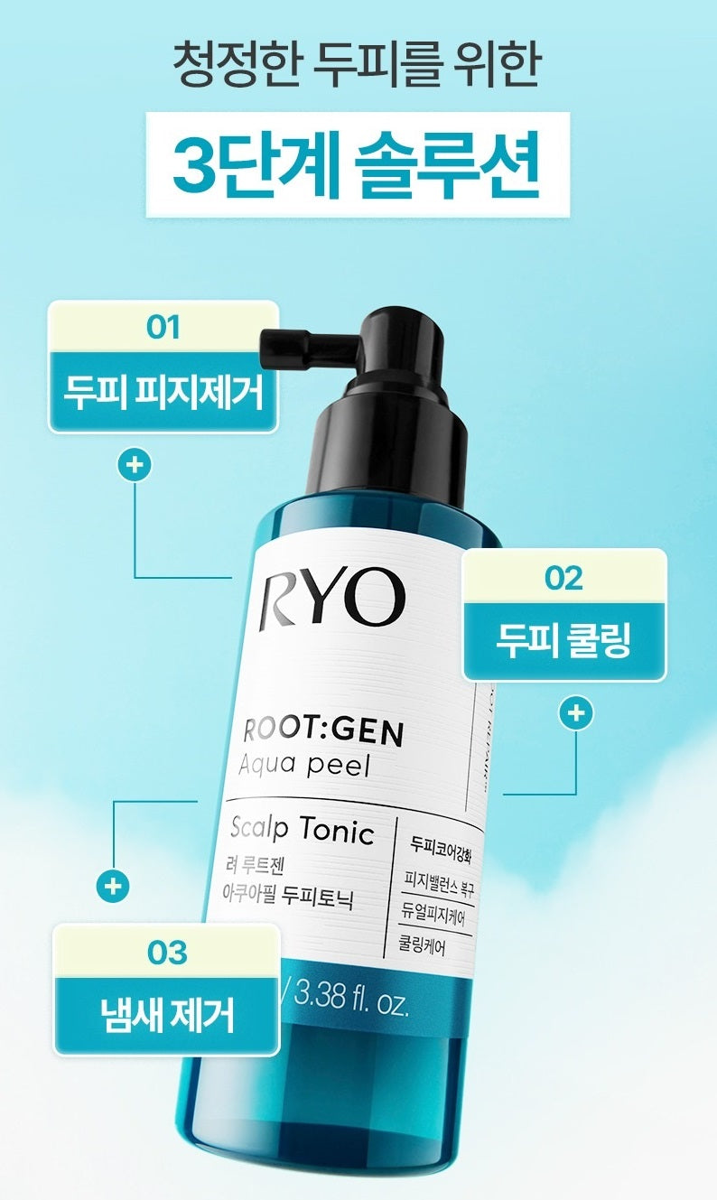 Nước Dưỡng Da Đầu RYO Root:Gen Aqua Peel Scalp Tonic