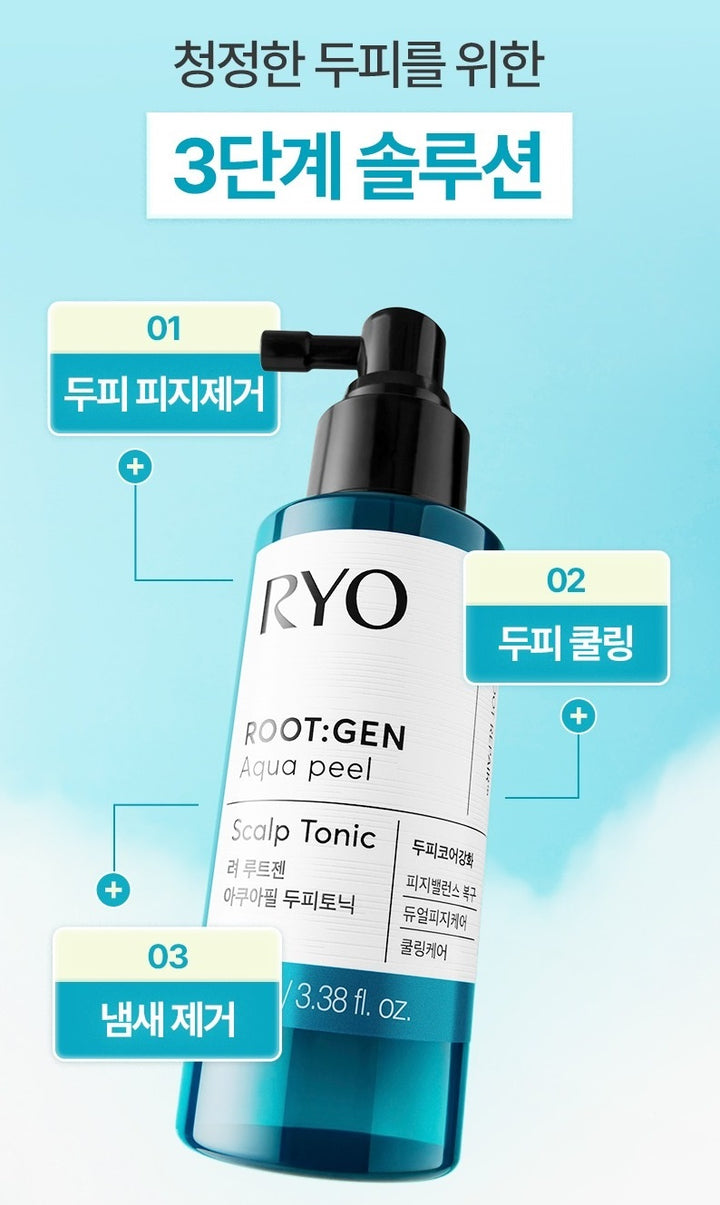 Nước Dưỡng Da Đầu RYO Root:Gen Aqua Peel Scalp Tonic-Kallos