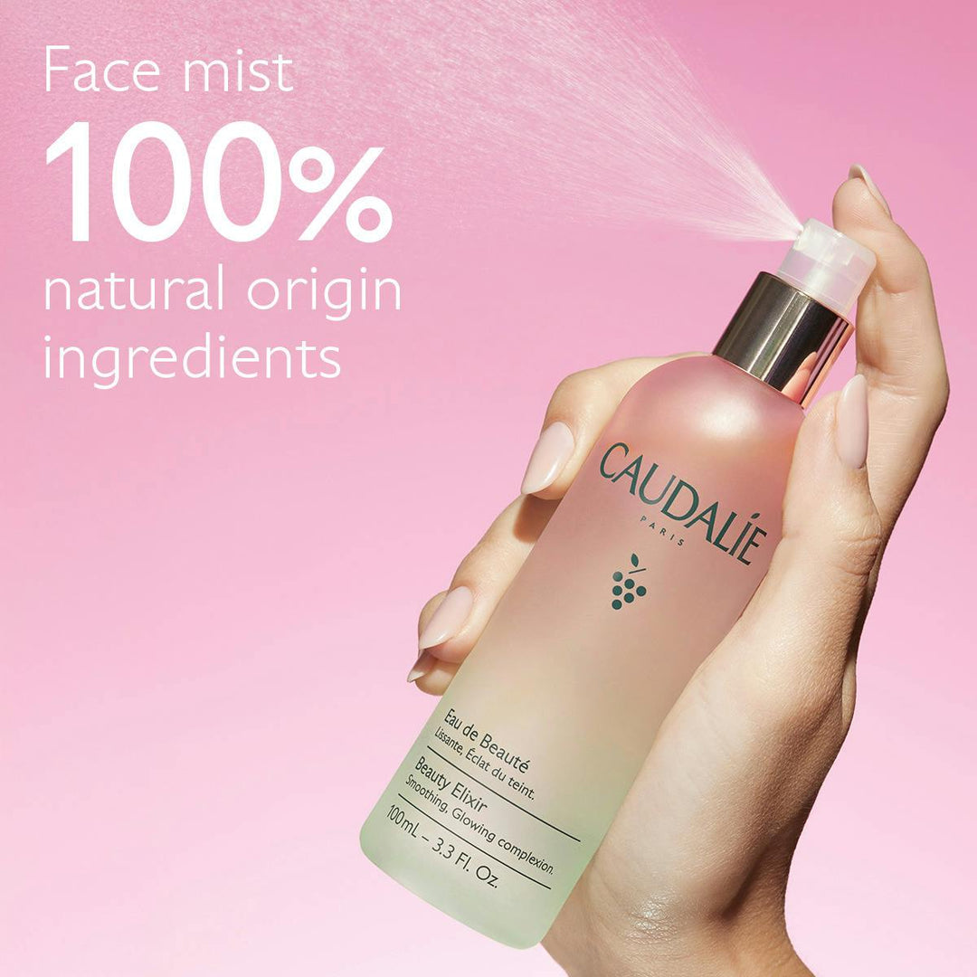 Nước Hoa Hồng Caudalie Beauty Elixir Prep, Set, Glow Face Mist #30 mL