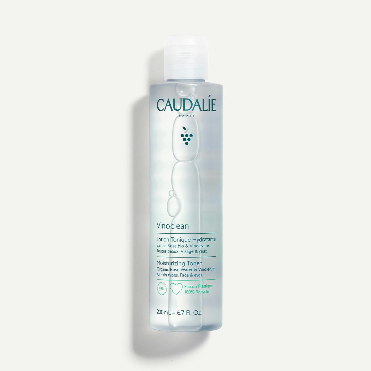 Nước Hoa Hồng Caudalie Vinoclean Moisturizing Toner #200 mL-Kallos
