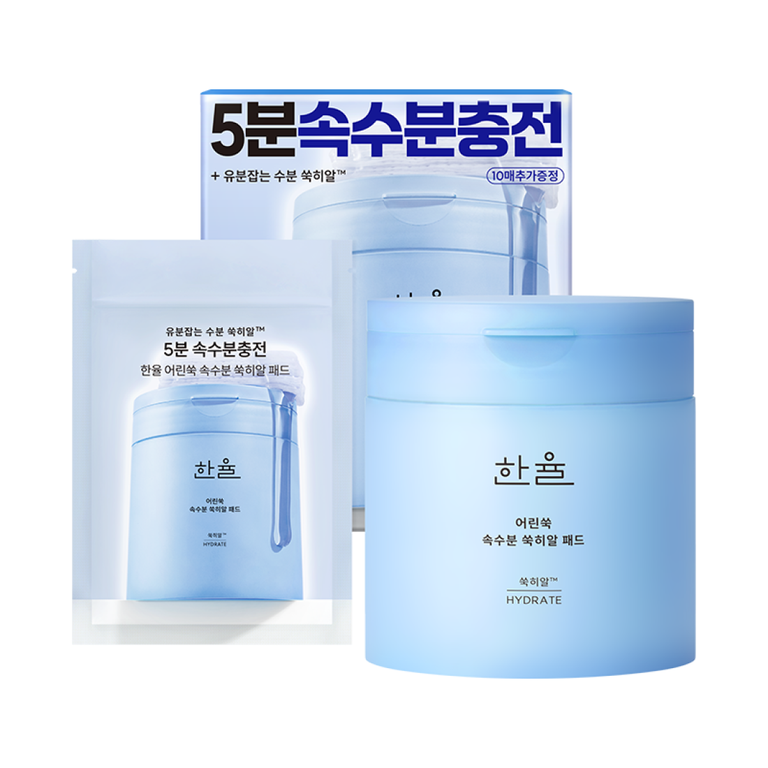 Nước Hoa Hồng HANYUL Artemisia Hydrating Toner Pads