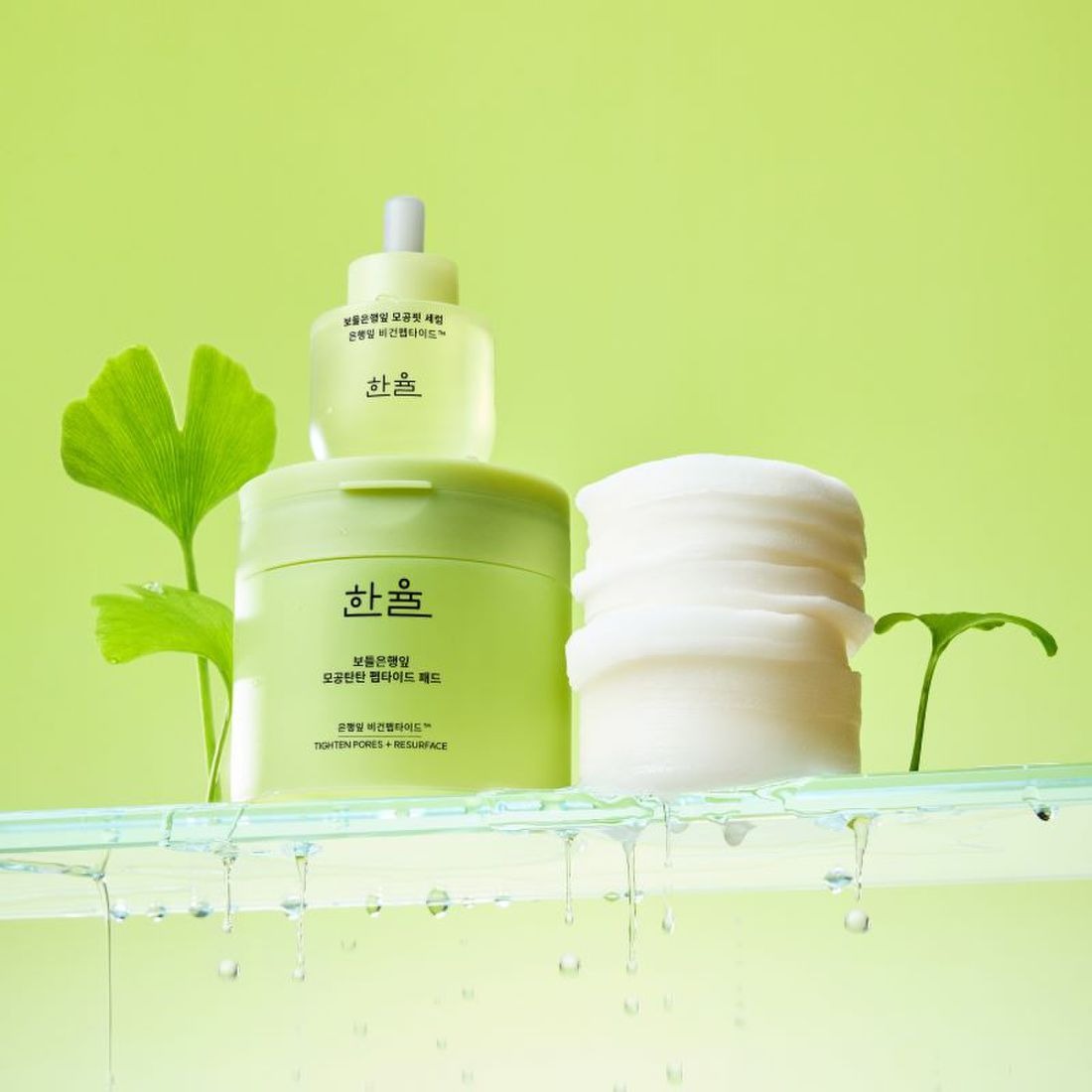 Nước Hoa Hồng HANYUL Ginkgo Leaf Pore Tightening Peptide Pad