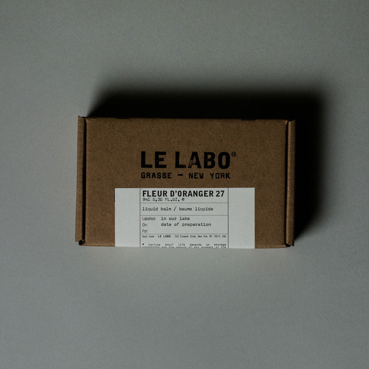 Nước Hoa LE LABO Fleur d'Oranger 27 - Liquid Balm #9 mL