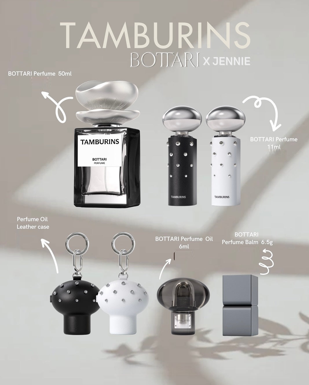 タンバリンズ Tamburins PERFUME BOTTARI BLACK TAMBURINS Bottari Perfume 11ml Black Amber Musk Authentic K