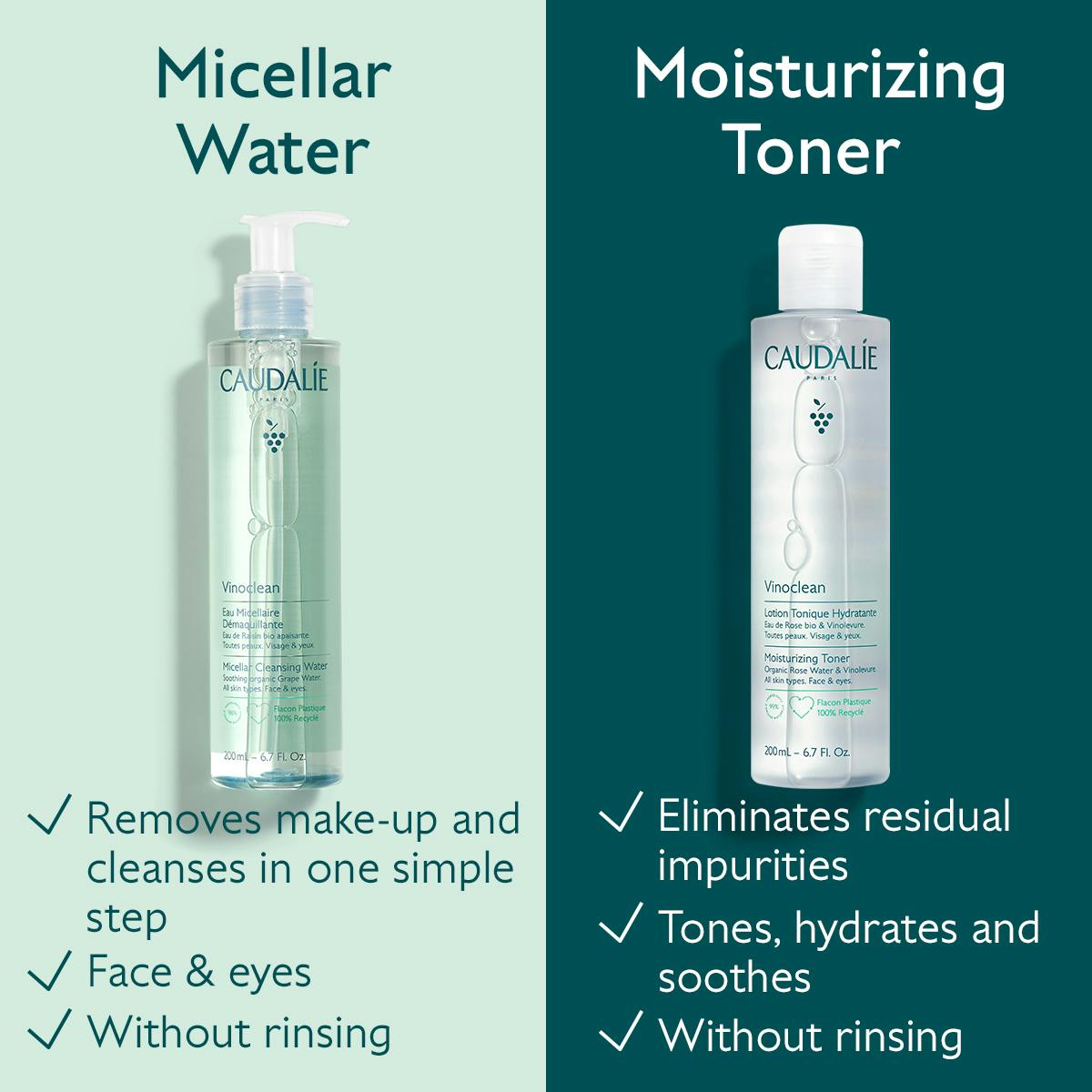 Nước Tẩy Trang Caudalie Micellar Cleansing Water #200 mL