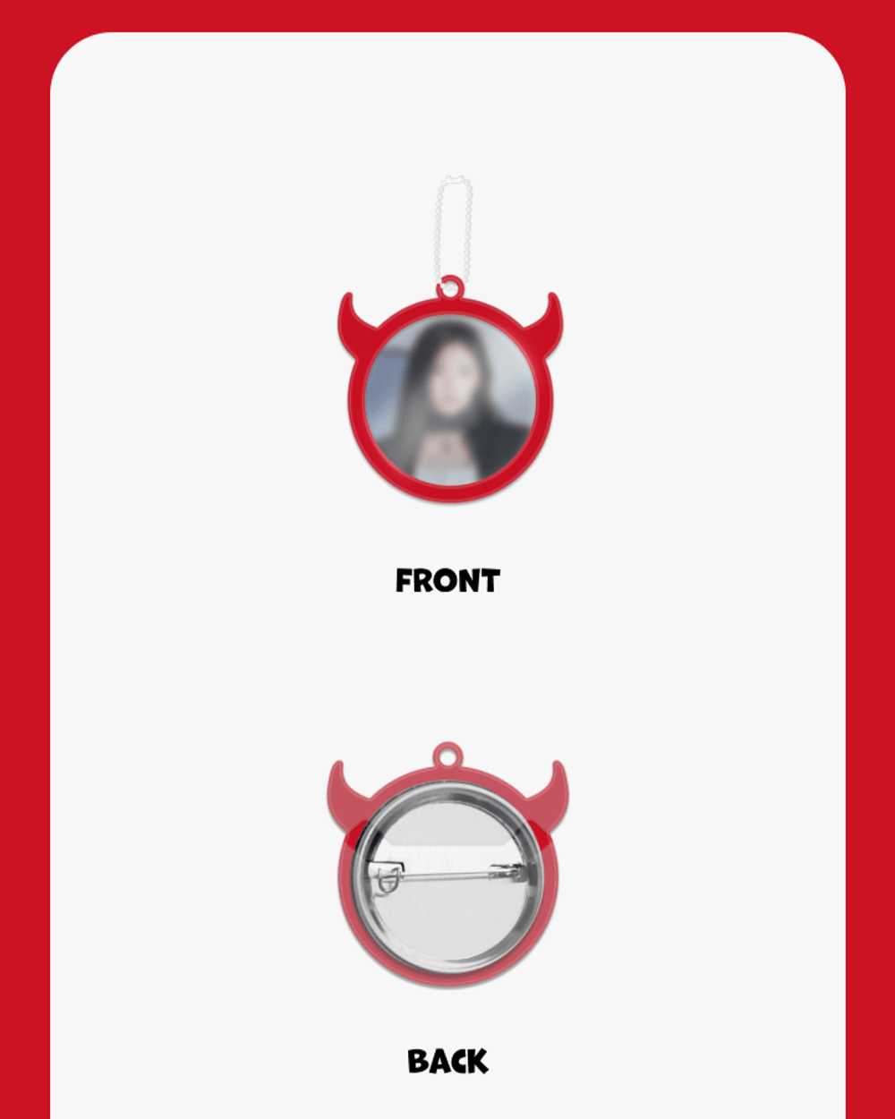 Nút Đeo BABYMONSTER Horn Cover + Button Pin Set - Kallos Vietnam