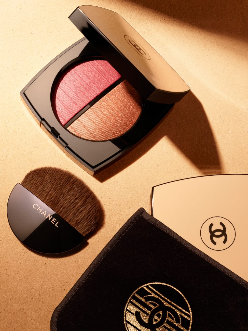 Phấn Bắt Sáng CHANEL Les Beiges Healthy Golden Glow Powder #Soleil Couchant