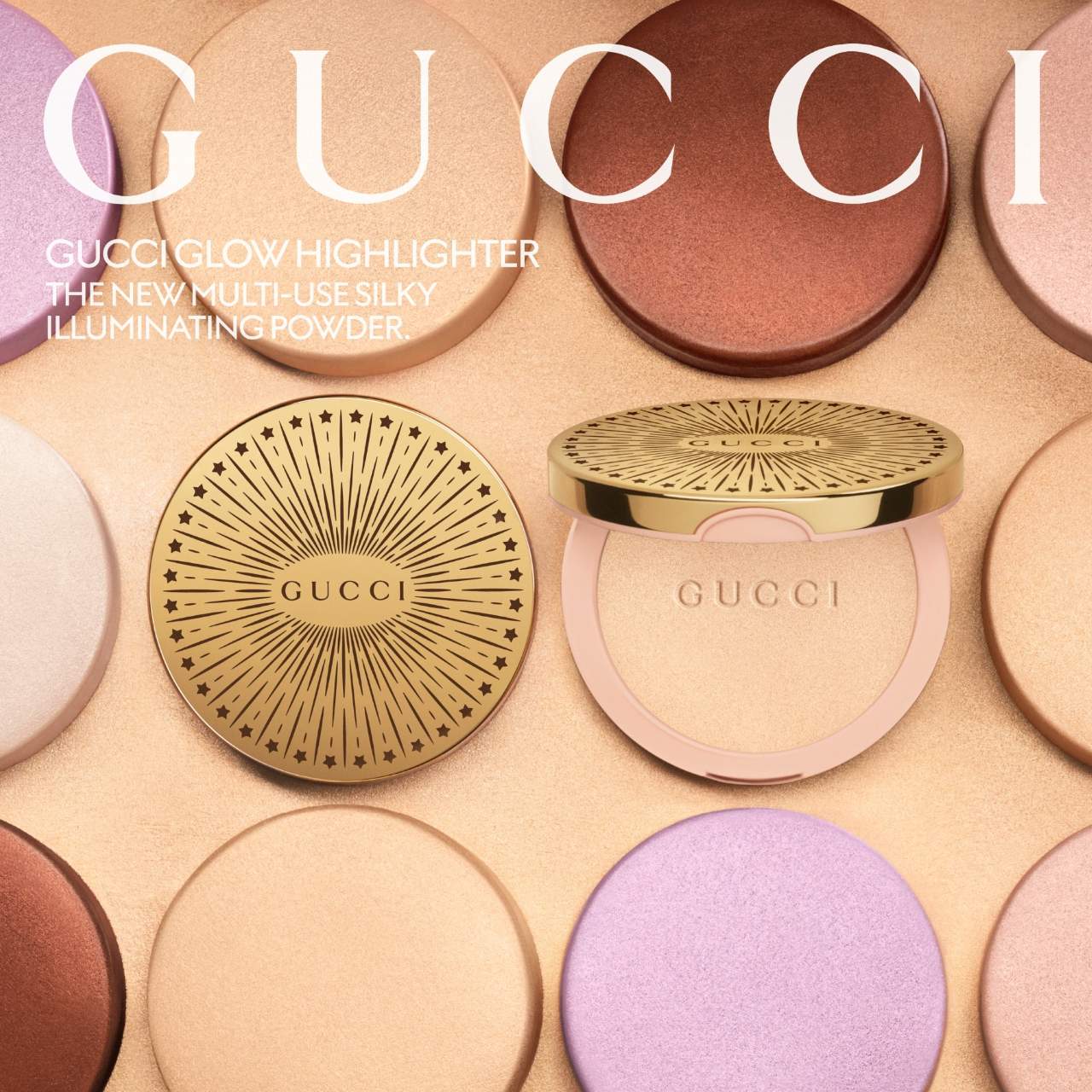 Phấn Bắt Sáng GUCCI Glow Highlighter Powder #03 Warm Gold-Kallos