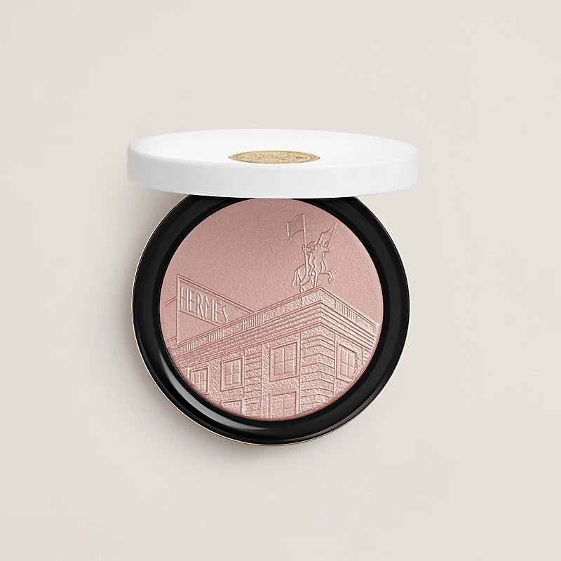 Phấn Bắt Sáng HERMES 24 Faubourg Face And Eye Illuminating Powder #02 Or Rose