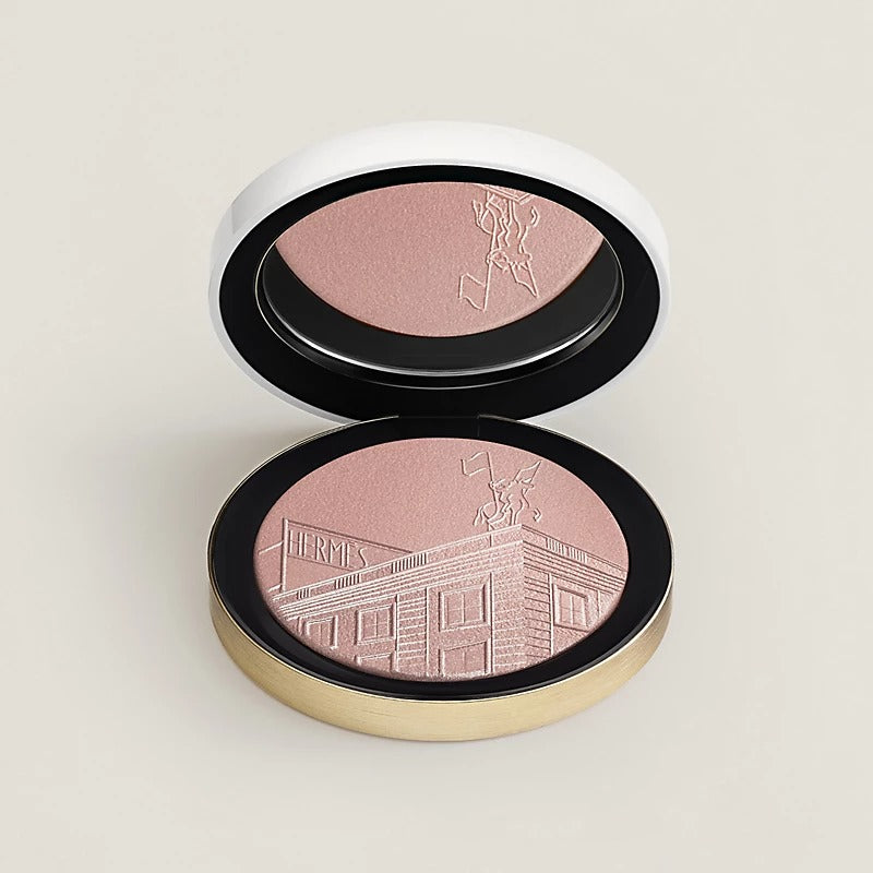 Phấn Bắt Sáng HERMES 24 Faubourg Face And Eye Illuminating Powder #02 Or Rose