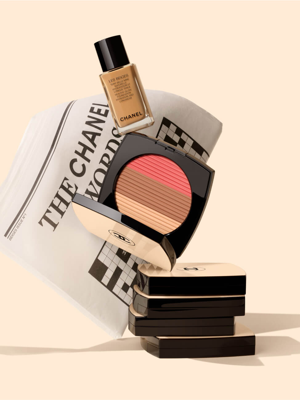 Phấn 3in1 CHANEL Les Beiges Sun-Kissed Powder #Light Coral