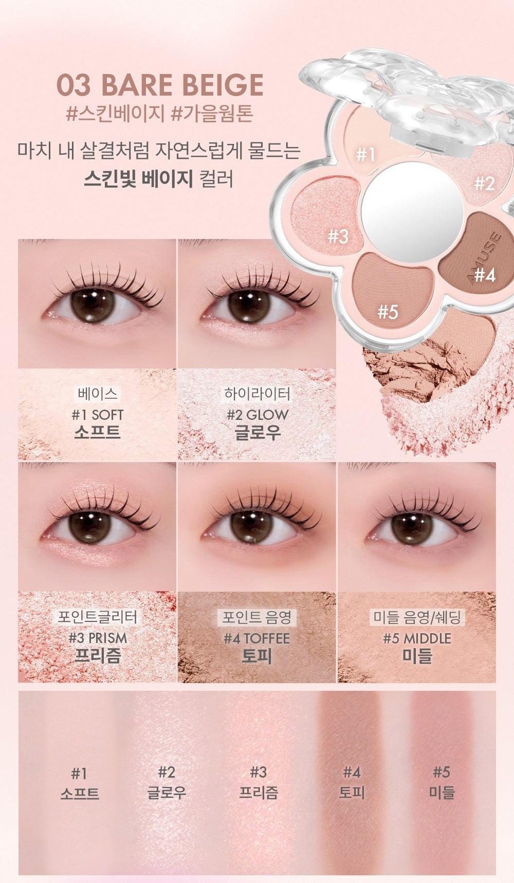Phấn Mắt AMUSE Flora Eye Palette-Kallos