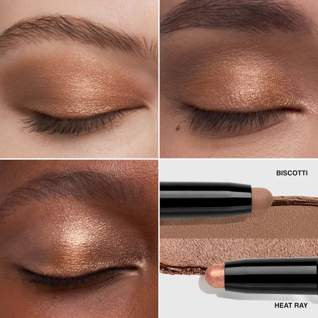 Phấn Mắt Bobbi Brown Dual-Ended Long-Wear Cream Eyeshadow Stick #Heat Ray / Biscotti