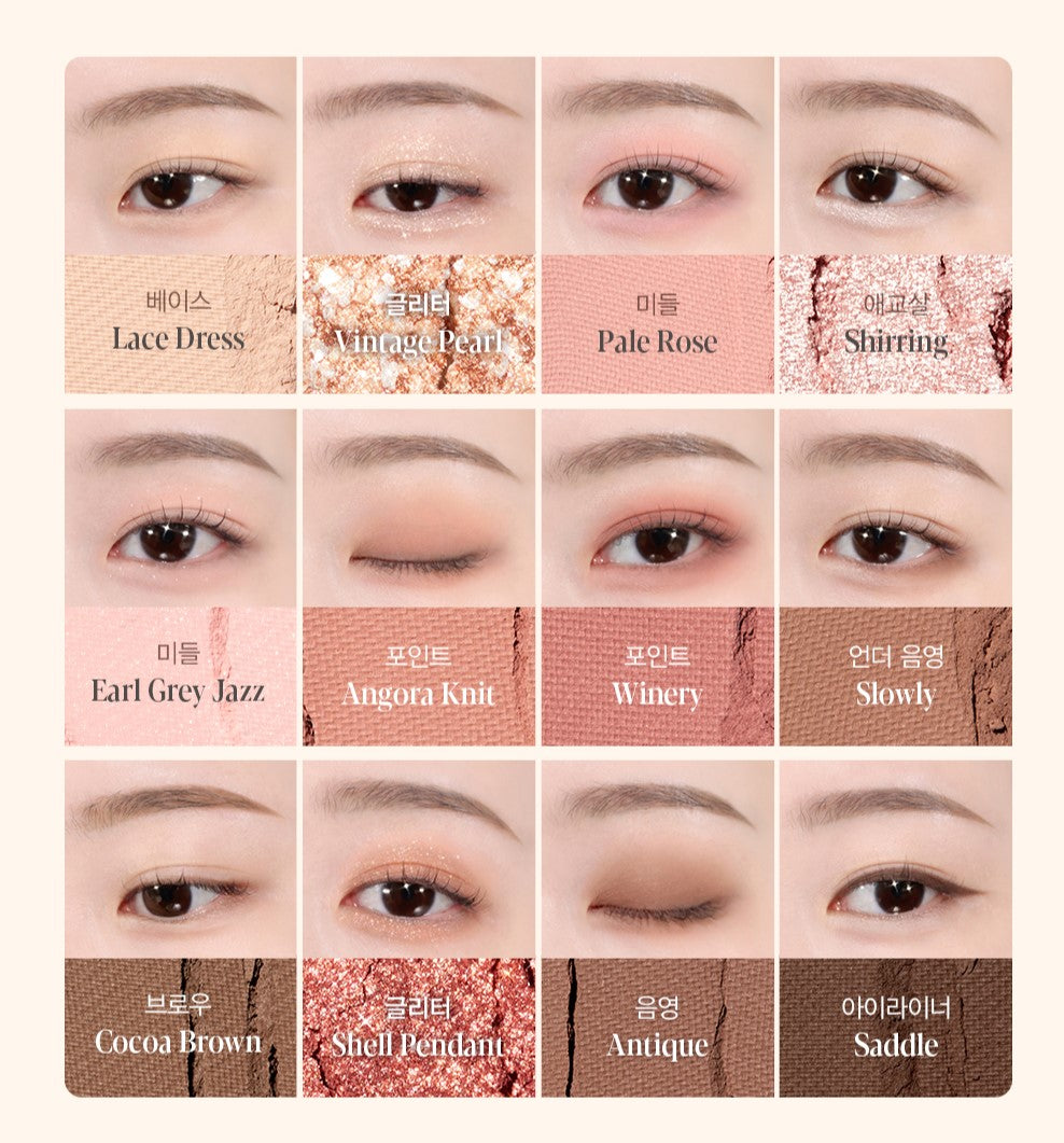 Phấn Mắt ESPOIR Eye Core Palette #3 Vintage Mute - Kallos Vietnam