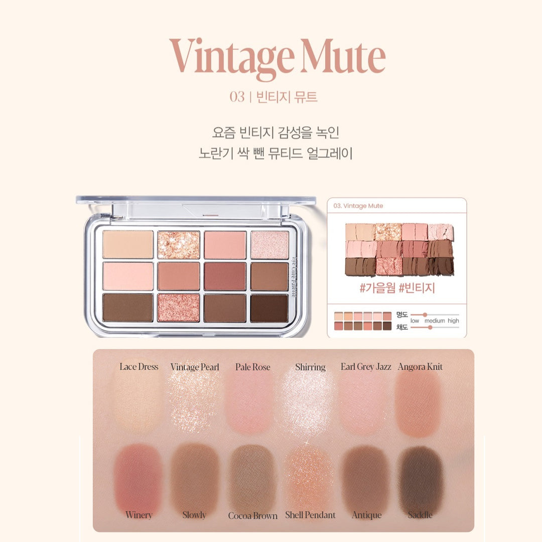 Phấn Mắt ESPOIR Eye Core Palette #3 Vintage Mute - Kallos Vietnam