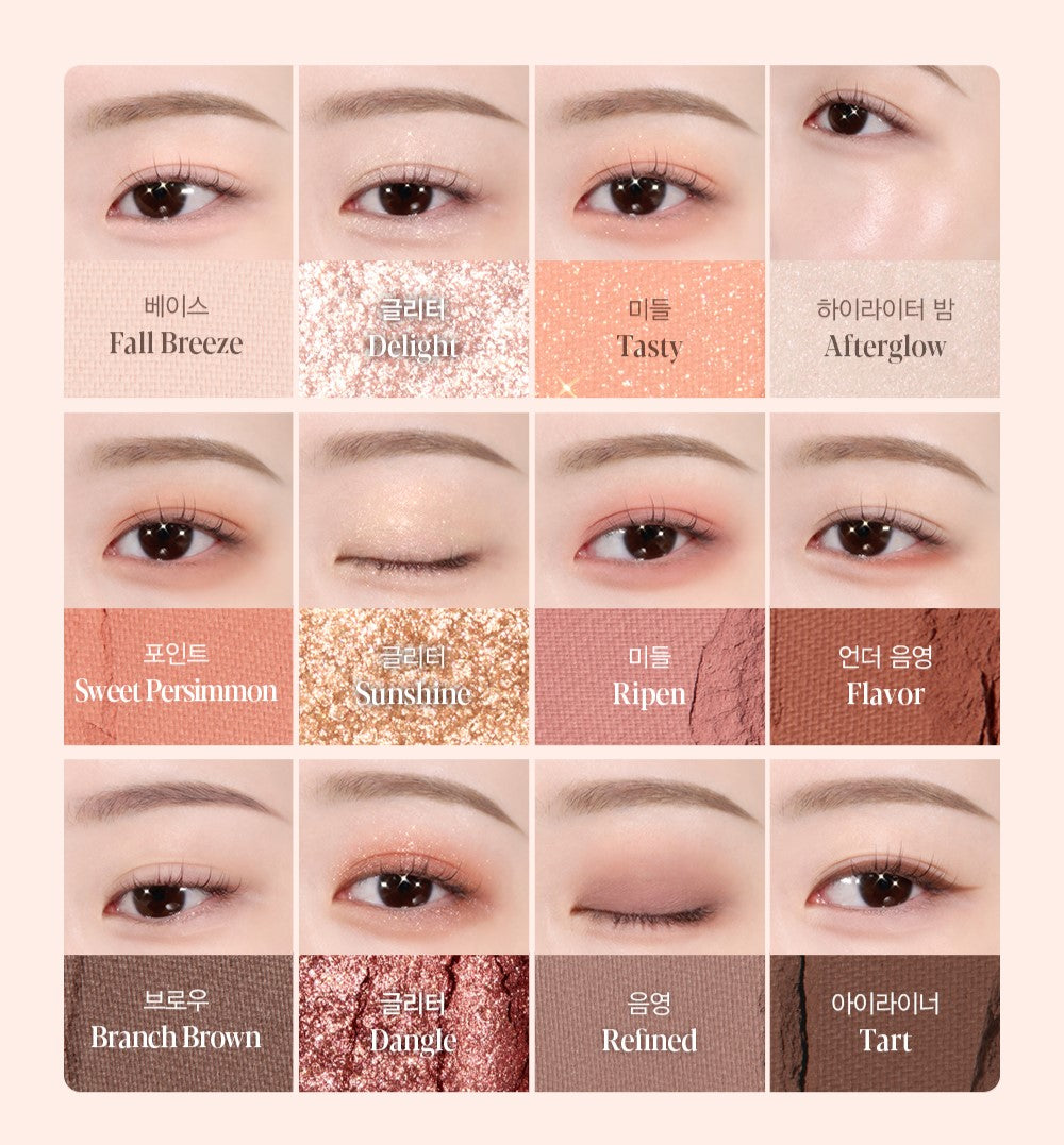 Phấn Mắt ESPOIR Eye Core Palette #5 Sweet Persimmon - Kallos Vietnam