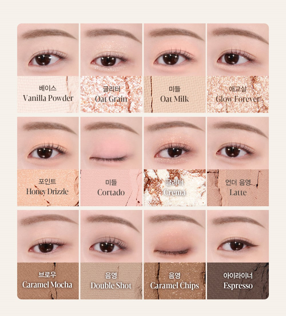 Phấn Mắt ESPOIR Eye Core Palette #6 Honey Oat Latte - Kallos Vietnam