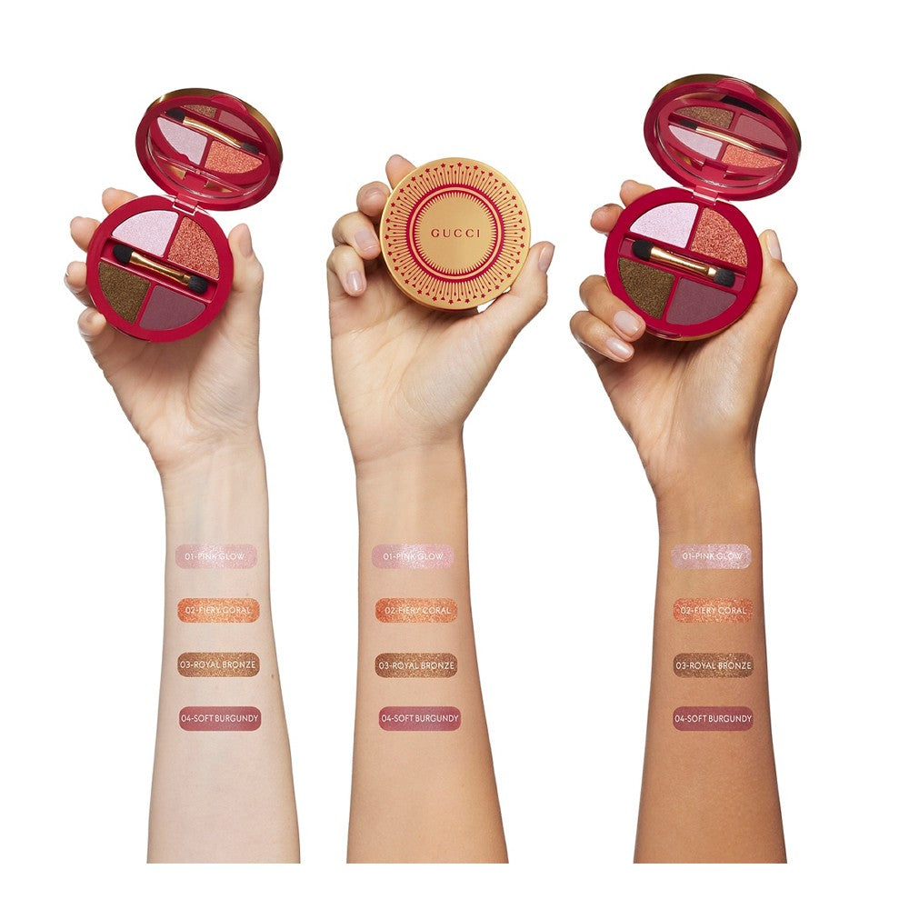 Phấn Mắt GUCCI Palette De Beauté Quatuor #04 Festive Glow-Kallos