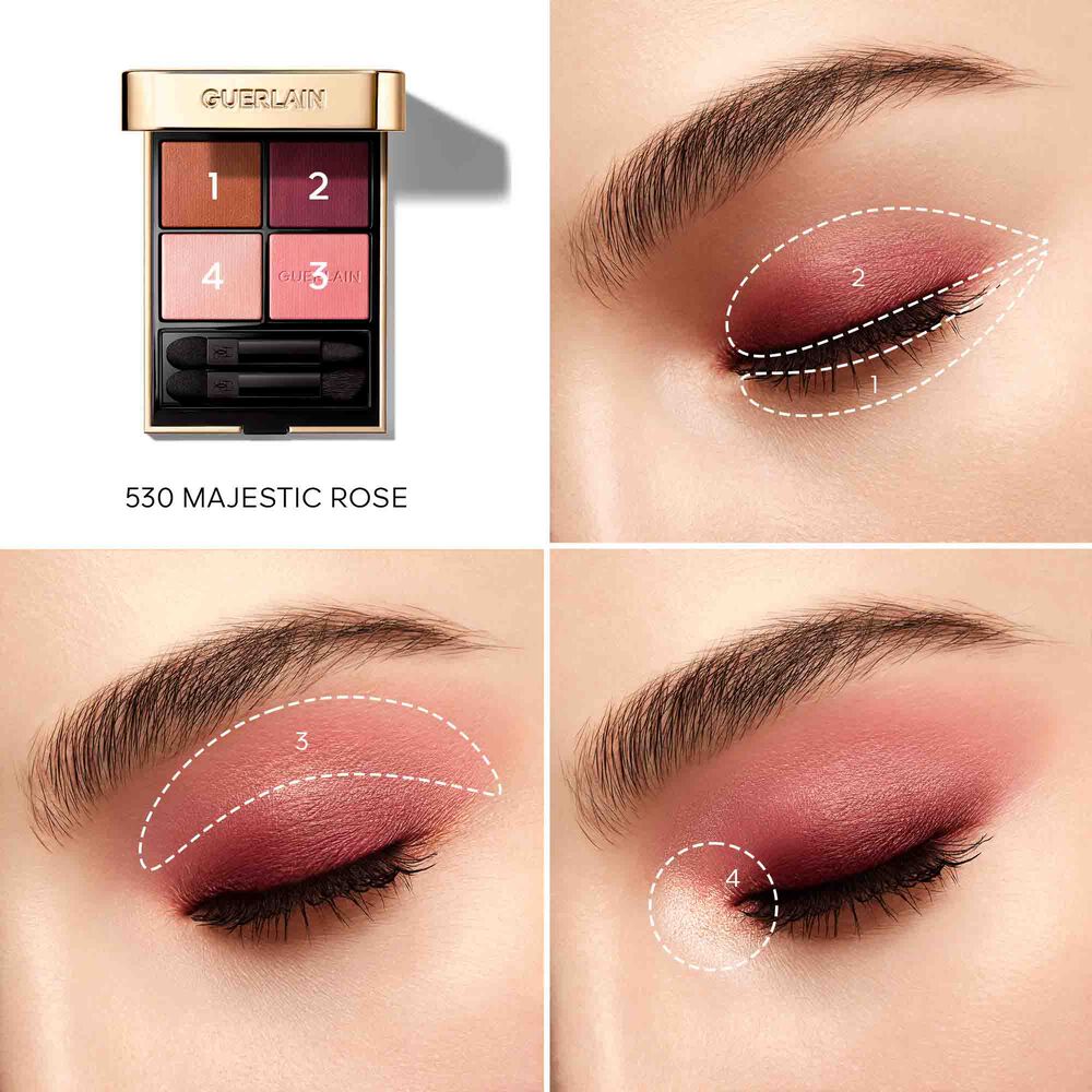 Phấn Mắt GUERLAIN Ombres G Eyeshadow Quad #530 Majestic Rose - Kallos Vietnam