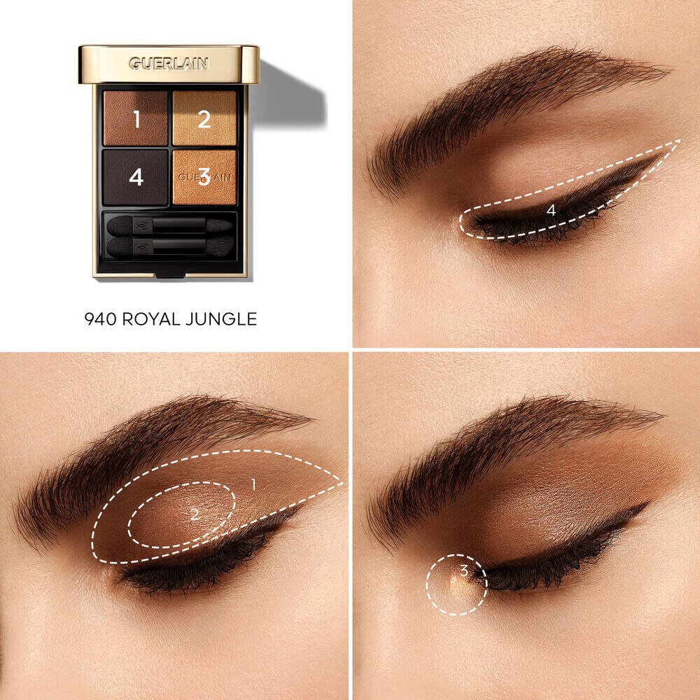 Phấn Mắt GUERLAIN Ombres G Eyeshadow Quad #940 Royal Jungle - Kallos Vietnam