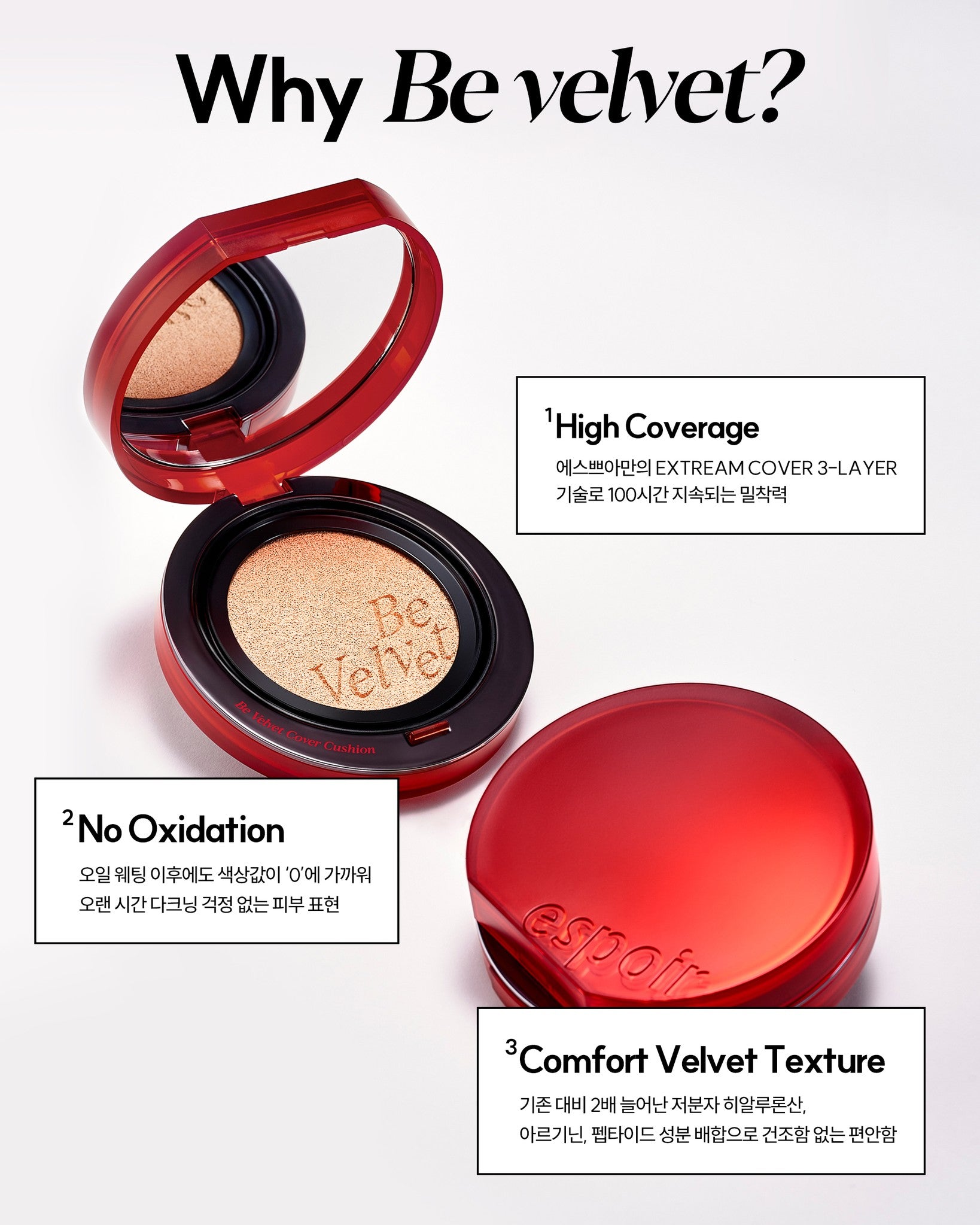 Phấn Nước ESPOIR Be Velvet Cover Cushion-Kallos