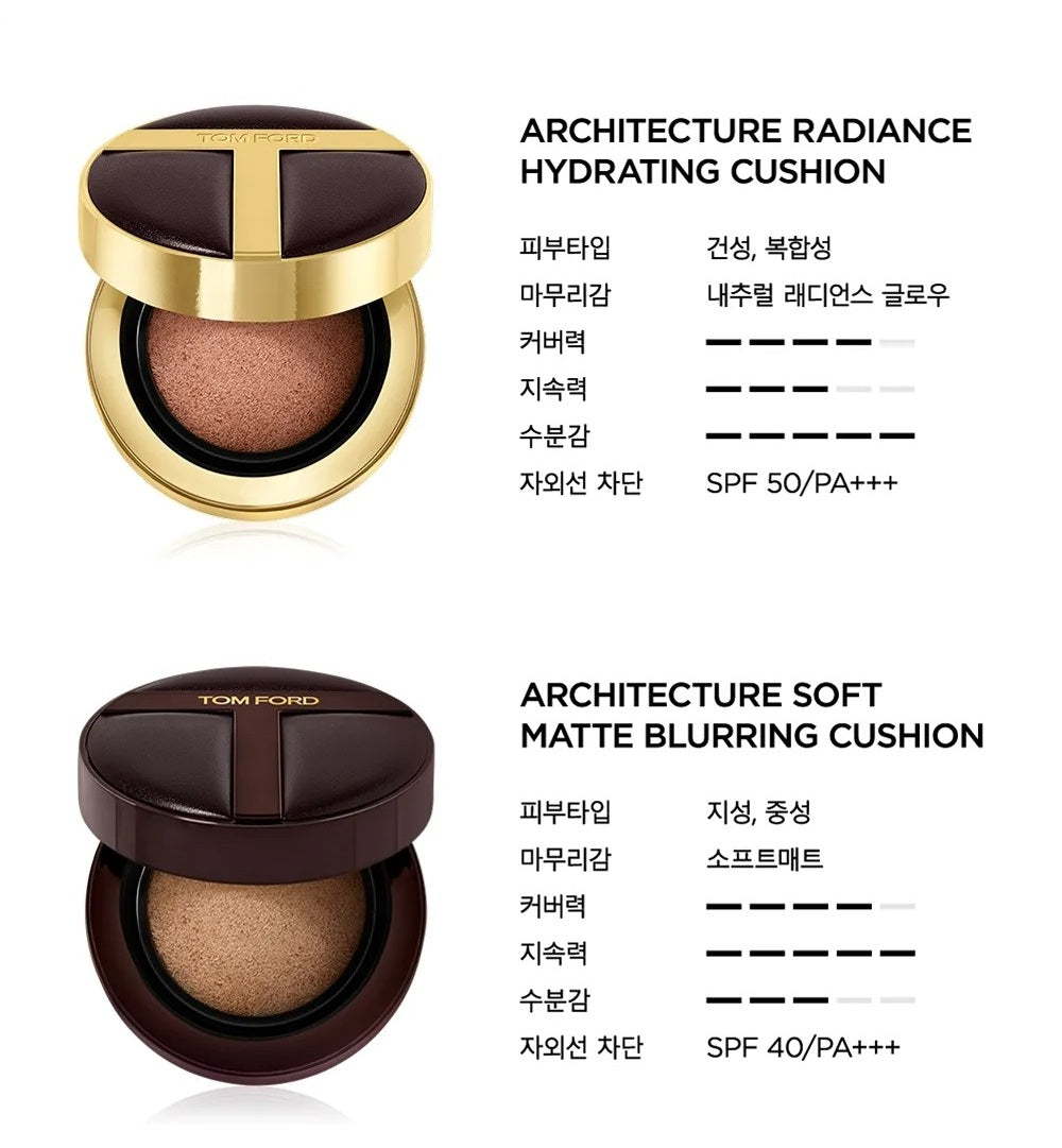 Phấn Nước TOM FORD Architecture Radiance Hydrating Cushion #4.0 Fawn