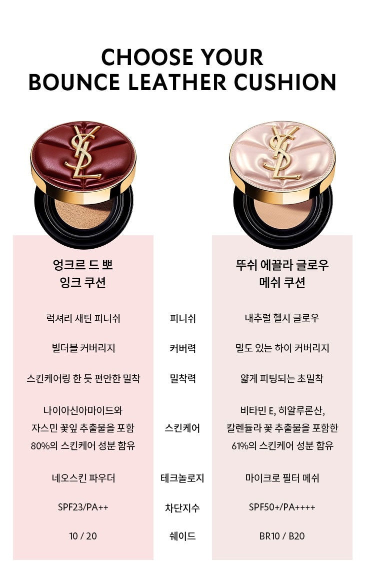 Phấn Nước YSL Le Cushion Encre De Peau Bounce Leather Edition #10-Kallos