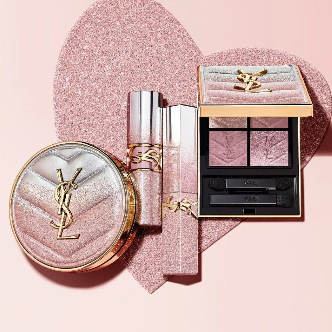 Phấn Nước YSL Touche Éclat Glow-Pact Cushion Sparkling Love #BR20