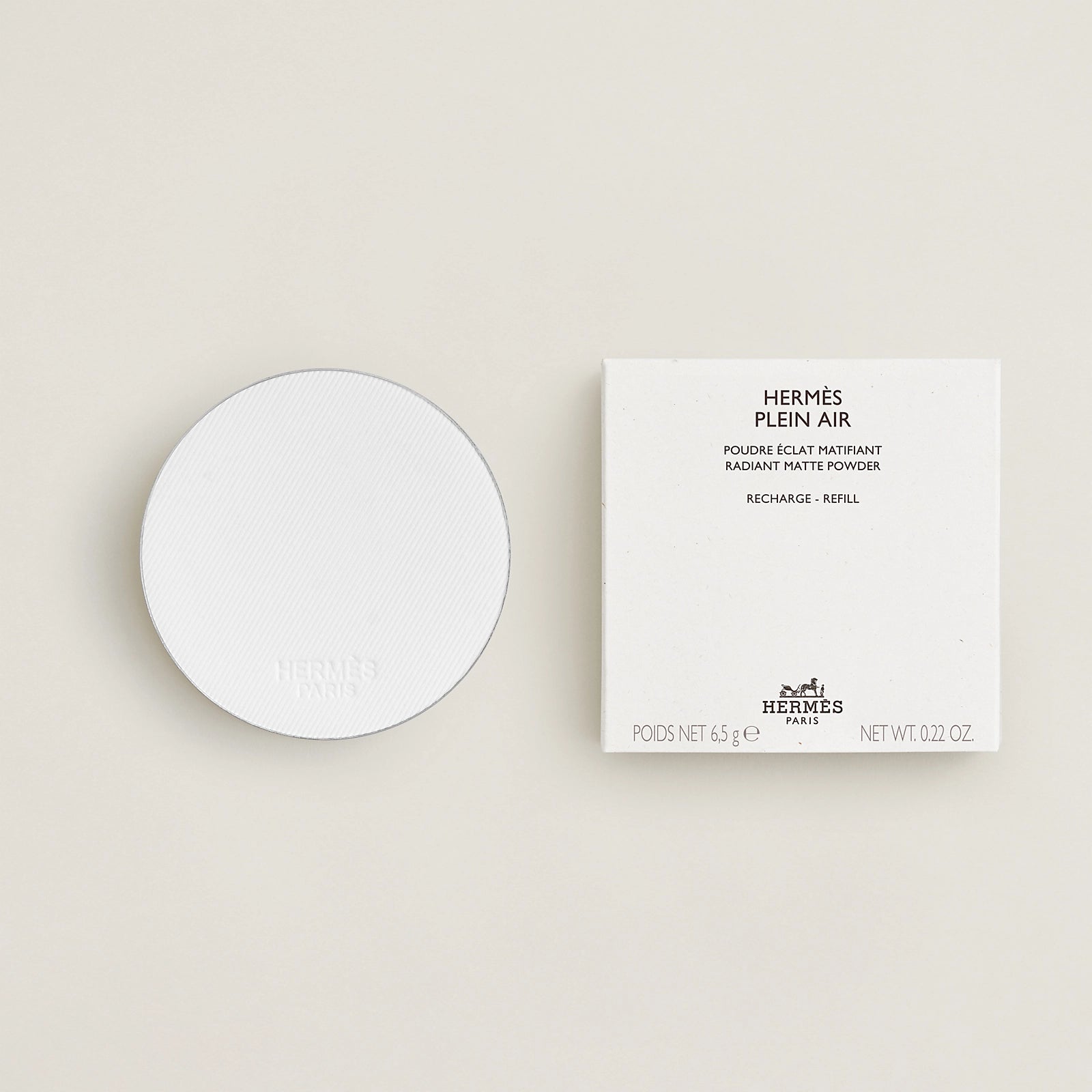 Phấn Phủ HERMÈS Plein Air Radiant Matte Powder - Refill #01 Nuage - Kallos Vietnam