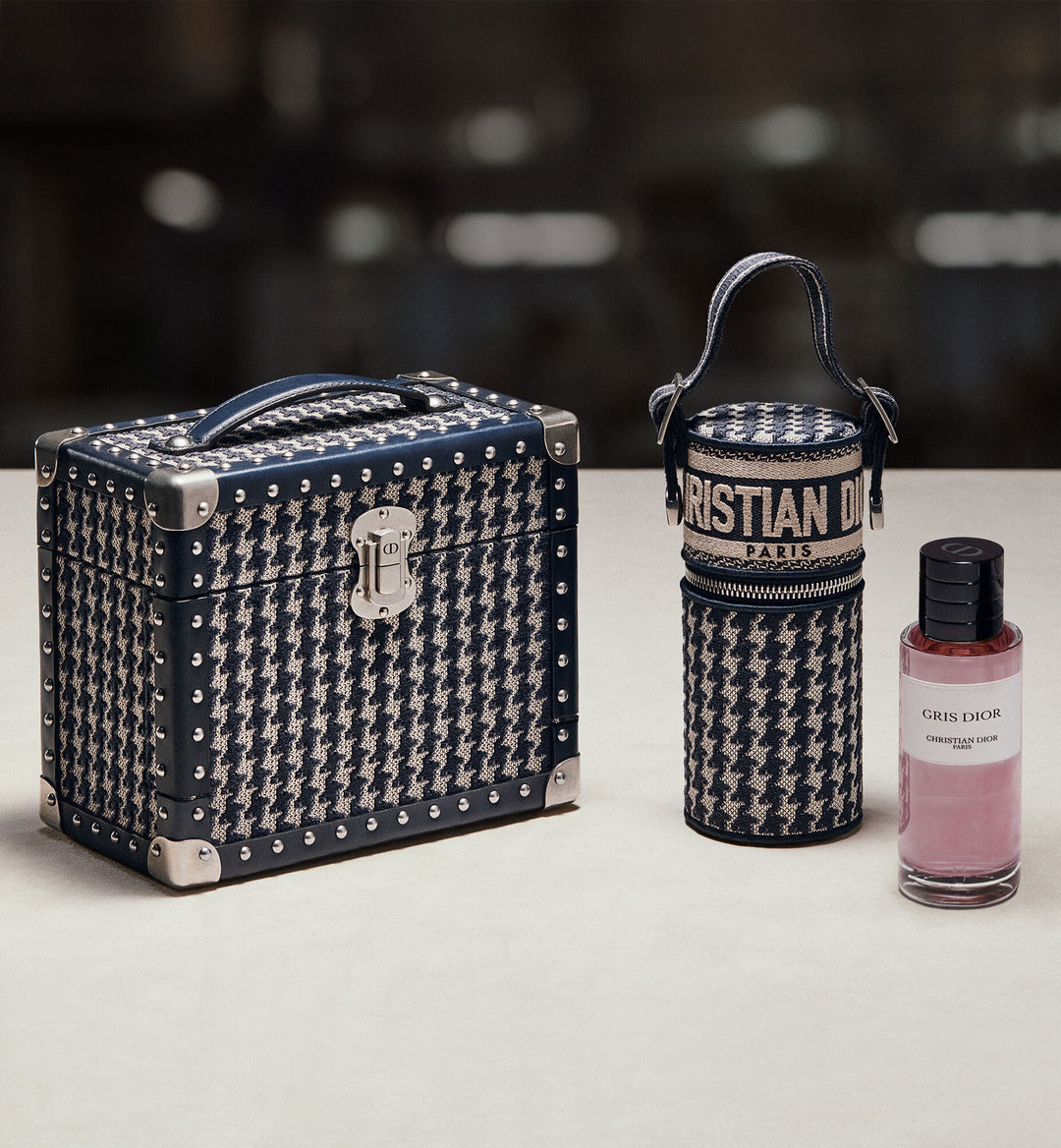 Rương DIOR Esprits De Parfum Couture Fragrance Trunk #Houndstooth