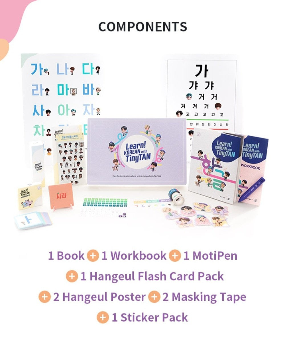 Sách BTS Learn! KOREAN With TinyTAN - Kallos Vietnam