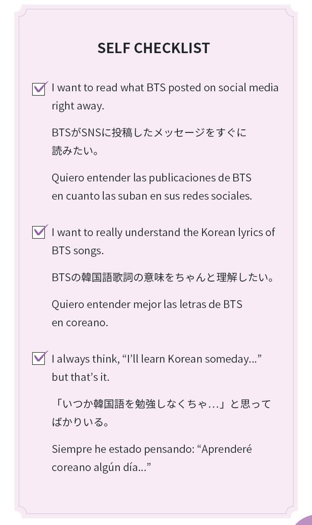 Sách BTS Learn! KOREAN With TinyTAN - Kallos Vietnam