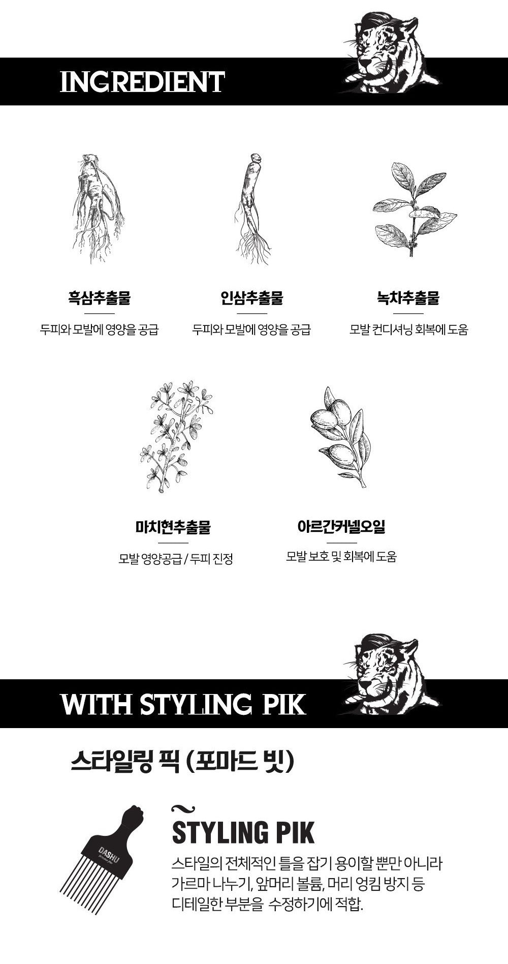 Sáp Vuốt Tóc DASHU Classic Tigerage Water-Based Pomade